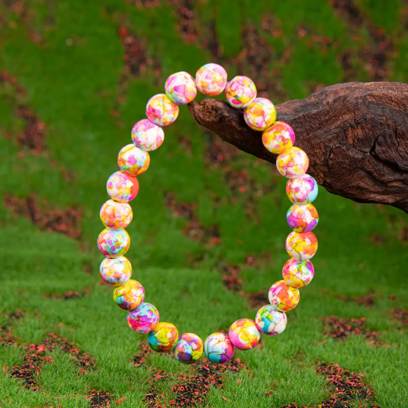 FuAttract Calm Balance & Inner Harmony Pink Blue Imperial Stone Safety Bracelet - image 3