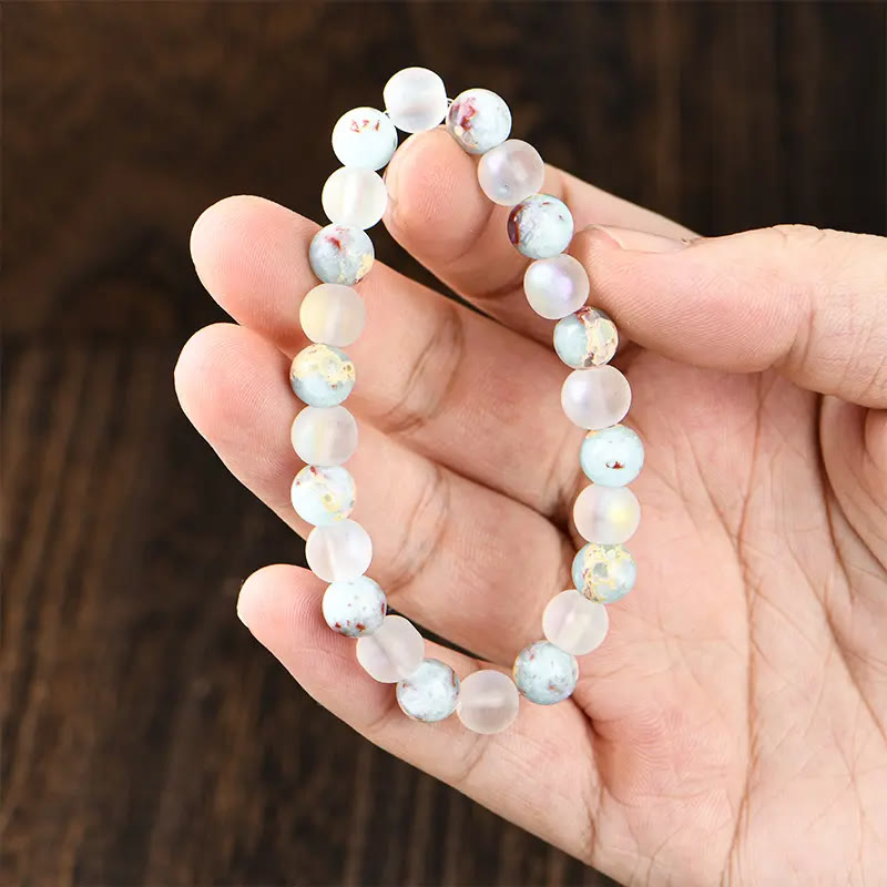 FuAttract Guidance Wisdom & Inner Direction Shoushan Stone Glaze Intention Bracelet - image 6