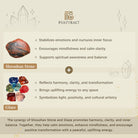 FuAttract Guidance Wisdom & Inner Direction Shoushan Stone Glaze Intention Bracelet - image 10
