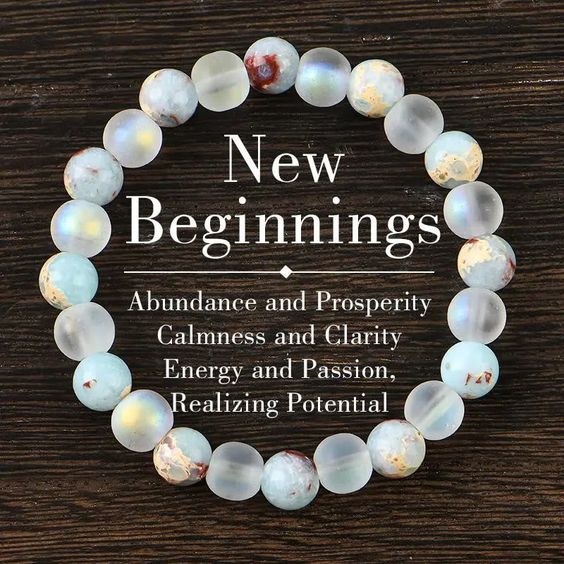 FuAttract Guidance Wisdom & Inner Direction Shoushan Stone Glaze Intention Bracelet - image 8