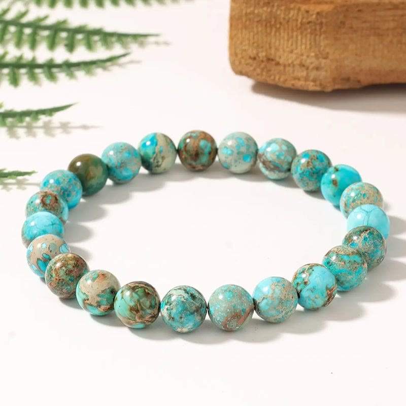 FuAttract Serenity Focus & Emotional Harmony Blue Imperial Stone Blue Turquoise Healing Bracelet - image 2