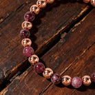 FuAttract Self Love Confidence & Inner Strength Garnet Copper Heart Energy Bracelet - image 5