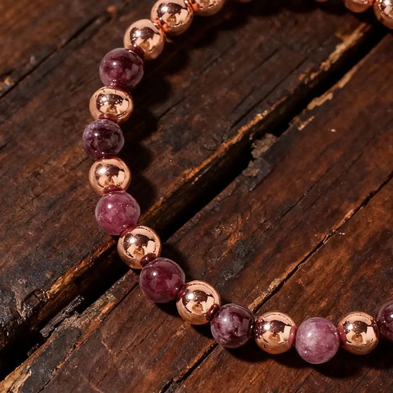 FuAttract Self Love Confidence & Inner Strength Garnet Copper Heart Energy Bracelet - image 5