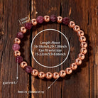 FuAttract Self Love Confidence & Inner Strength Garnet Copper Heart Energy Bracelet - image 6