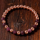 FuAttract Self Love Confidence & Inner Strength Garnet Copper Heart Energy Bracelet - image 1