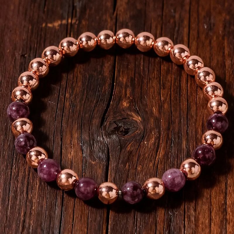 FuAttract Self Love Confidence & Inner Strength Garnet Copper Heart Energy Bracelet - image 1