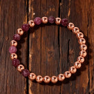 FuAttract Self Love Confidence & Inner Strength Garnet Copper Heart Energy Bracelet - image 3