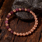 FuAttract Self Love Confidence & Inner Strength Garnet Copper Heart Energy Bracelet - image 2