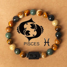 FREE Today: Confidence Balance & Personal Identity Tiger's Eye Picture Jasper Zodiac Signs Bracelet - Pisces - image 14