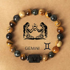 FREE Today: Confidence Balance & Personal Identity Tiger's Eye Picture Jasper Zodiac Signs Bracelet - Gemini - image 10