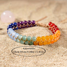 FREE Today: Alignment Harmony & Luck Amethyst Lapis Lazuli Aquamarine Seven Chakra Double Layer Woven Bracelet - image 4