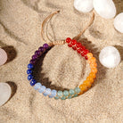 FREE Today: Alignment Harmony & Luck Amethyst Lapis Lazuli Aquamarine Seven Chakra Double Layer Woven Bracelet - image 1