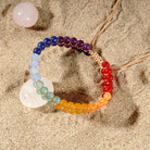 FREE Today: Alignment Harmony & Luck Amethyst Lapis Lazuli Aquamarine Seven Chakra Double Layer Woven Bracelet - image 3