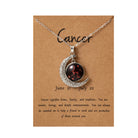 FuAttract Destiny Guidance & Cosmic Harmony Twelve Zodiac Signs Moon Glaze Luminous Pendant Necklace - Cancer - image 9