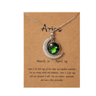 FuAttract Destiny Guidance & Cosmic Harmony Twelve Zodiac Signs Moon Glaze Luminous Pendant Necklace - Aries - image 7