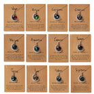 FuAttract Destiny Guidance & Cosmic Harmony Twelve Zodiac Signs Moon Glaze Luminous Pendant Necklace - image 2