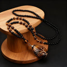 FuAttract Growth Protection & Guidance Tiger's Eye Tree of Life Teardrop Wire Wrapped Pendant Necklace - Tiger’s Eye - image 0