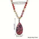 FuAttract Wisdom Clarity & Inner Peace Lapis Lazuli Teardrop Pendant Sweater Necklace - image 3