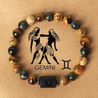 FREE Today: Confidence Balance & Personal Identity Tiger's Eye Picture Jasper Zodiac Signs Bracelet - Gemini - image 9
