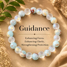 FuAttract Guidance Wisdom & Inner Direction Shoushan Stone Glaze Intention Bracelet - 8mm - image 0
