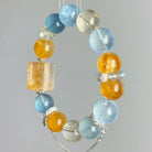 FuAttract Clarity Harmony & Healing Citrine Aquamarine White Crystal Sunshine Bracelet - image 1