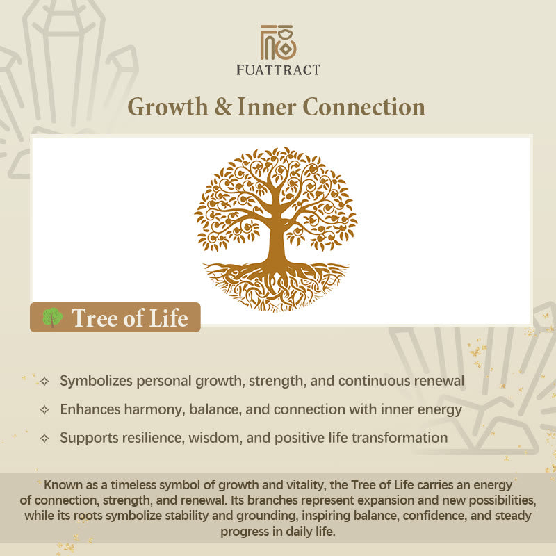 FuAttract Growth Protection & Guidance Tiger's Eye Tree of Life Teardrop Wire Wrapped Pendant Necklace - image 6