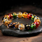FREE Today: Protection Fortune & Prosperity Pixiu Om Mani Mantra Colorful Glaze Lucky Bracelet - Color-Changing Pixiu - 12mm - image 10
