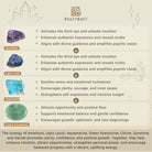 FuAttract Alignment Harmony & Luck Amethyst Lapis Lazuli Aquamarine Seven Chakra Double Layer Woven Bracelet - image 6