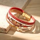 FuAttract Harmony Growth & Balance Irregular Green Aventurine Bohemian Woven Leather Bracelet - image 11