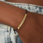 FuAttract Don't Let The Hard Days Win Stainless Steel Engraved Tube Braided Courage Bracelet - image 1