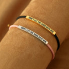 FuAttract Don't Let The Hard Days Win Stainless Steel Engraved Tube Braided Courage Bracelet - image 3