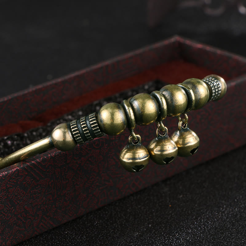 FuAttract Luck Protection & Harmony Vintage Copper Bell Charm Bracelet - image 4