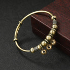 FuAttract Luck Protection & Harmony Vintage Copper Bell Charm Bracelet - image 2