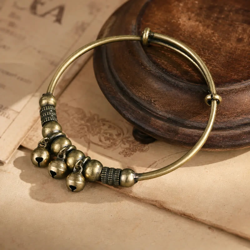 FuAttract Luck Protection & Harmony Vintage Copper Bell Charm Bracelet - image 1