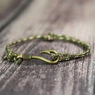 FuAttract Strength Protection & Courage Vintage Fish Hook Braided Bracelet - Chartreuse - image 0