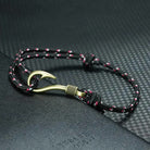 FREE Today: Strength Protection & Courage Vintage Fish Hook Braided Bracelet - Black - image 2