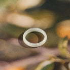 FuAttract Harmony Protection & Elegance Natural Ice Jade Skinny Ring - image 4