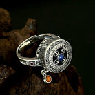 FuAttract Protection Strength & Wisdom Vajra Dorje Om Mani Mantra Rotating Copper Ring - Adjustable - image 0