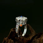 FuAttract Protection Strength & Wisdom Vajra Dorje Om Mani Mantra Rotating Copper Ring - image 4