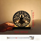 FuAttract Growth Harmony & Inner Peace Tree of Life Spiritual Zen Meditation Metal Candle Holder - image 7