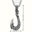 FuAttract Protection Strength & Courage Tribal Totem Fish Hook Pendant Necklace - image 4