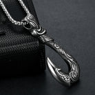 FuAttract Protection Strength & Courage Tribal Totem Fish Hook Pendant Necklace - image 1