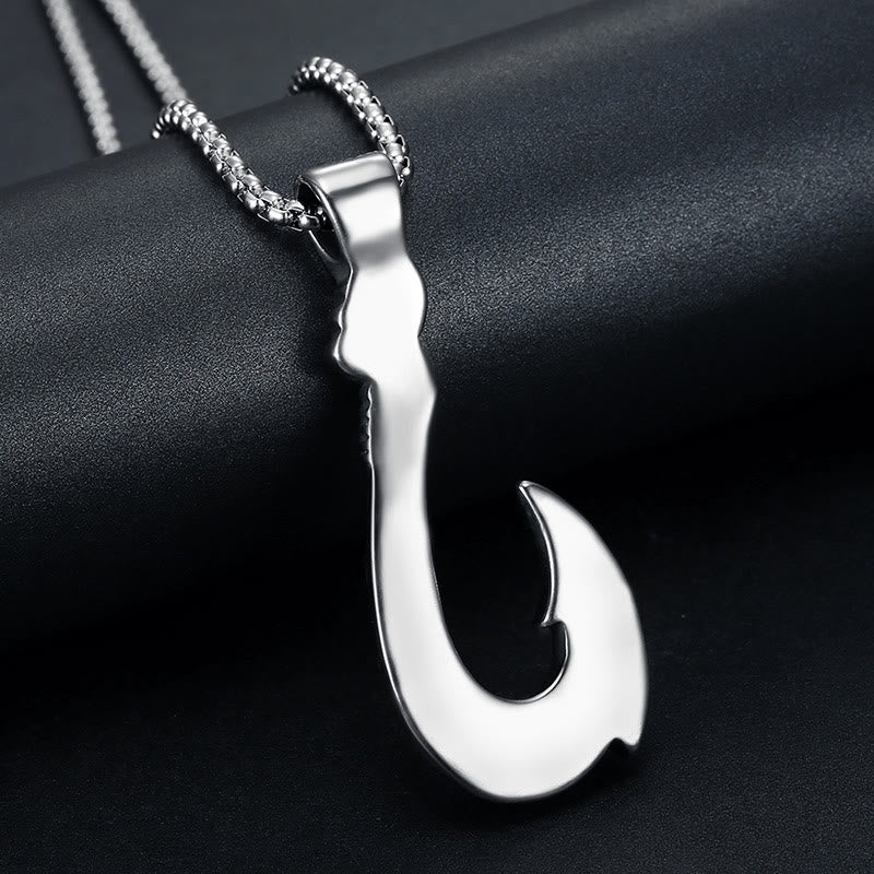 FuAttract Protection Strength & Courage Tribal Totem Fish Hook Pendant Necklace - image 3