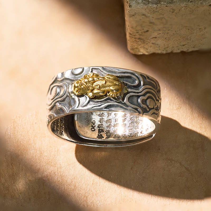 FuAttract Pixiu Attract Prosperity and Peace Wealth Band Adjustable Ring - image 4