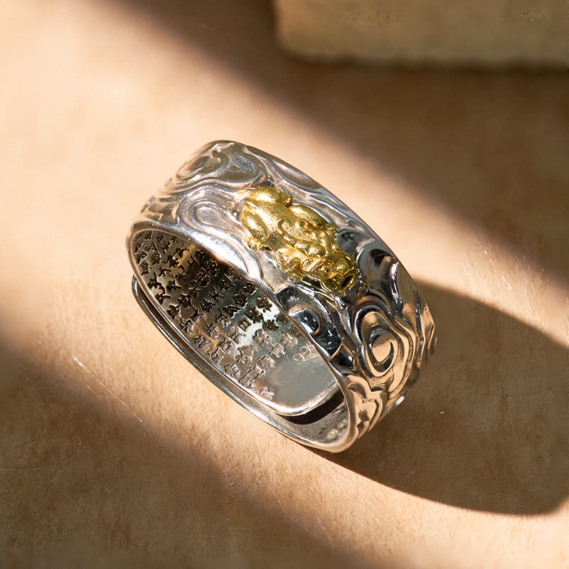 FuAttract Pixiu Attract Prosperity and Peace Wealth Band Adjustable Ring - image 5