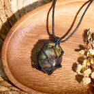 FuAttract Intuition Balance & Protection Labradorite Woven Energy Pendant Necklace - image 2