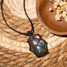 FuAttract Intuition Balance & Protection Labradorite Woven Energy Pendant Necklace - image 1