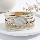 FuAttract Freedom Confidence & Harmony Bohemian Multi Layer Leather Bracelet With Colorful Resin Stones - image 13