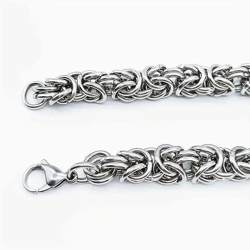 FuAttract Harmony Strength & Connection Stainless Steel Intricate Interlocking Chain Bracelet - image 6