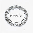 FuAttract Harmony Strength & Connection Stainless Steel Intricate Interlocking Chain Bracelet - image 7